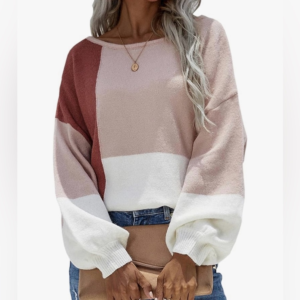ECOWISH Women’s Long Sleeve Sweater